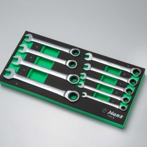 TTR-6/ Open-End Gear Ring Wrench Set in 9 PCs (EVA Foam)- Exclusive Edition