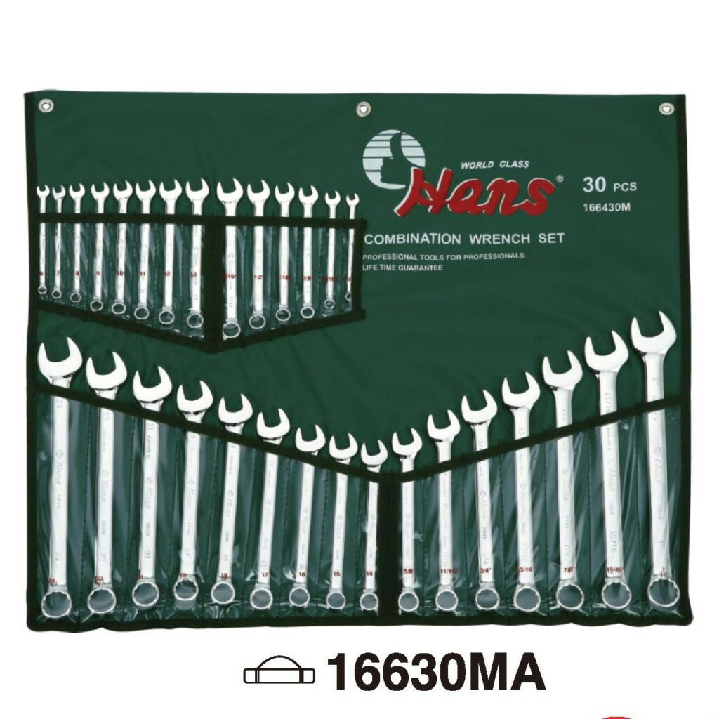 45° Combination Wrench Set- 1163M/A- 45° Combination Wrench- German Style