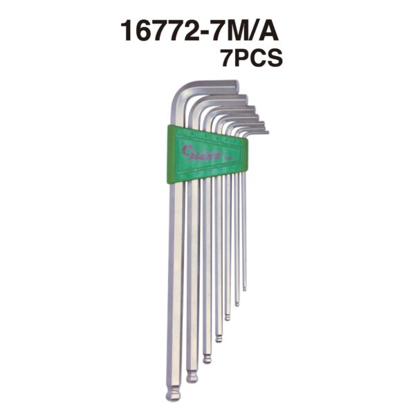 16772- Hex Key Wrench Set (Ball Point) (Longer Arm)