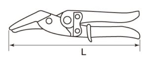 1920L- Sheet Metal Aviation Tin Snip (Left Cut)