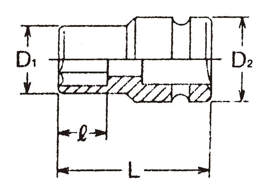 86400M/A- Impact Socket - 3/4" Drive