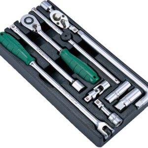 TT-3/ Socket Wrench Combo Set-10 PCs 1/2" Drive. (Plastic Tray)