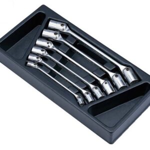 TT-9A/ Double Flex Socket Wrench Set in 6 PCs (Plastic Tray)