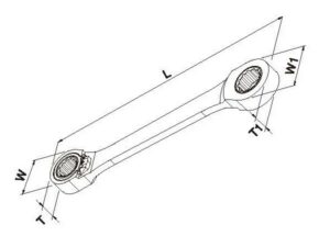 Reversible Gear Ring Wrench 1106M HansTools