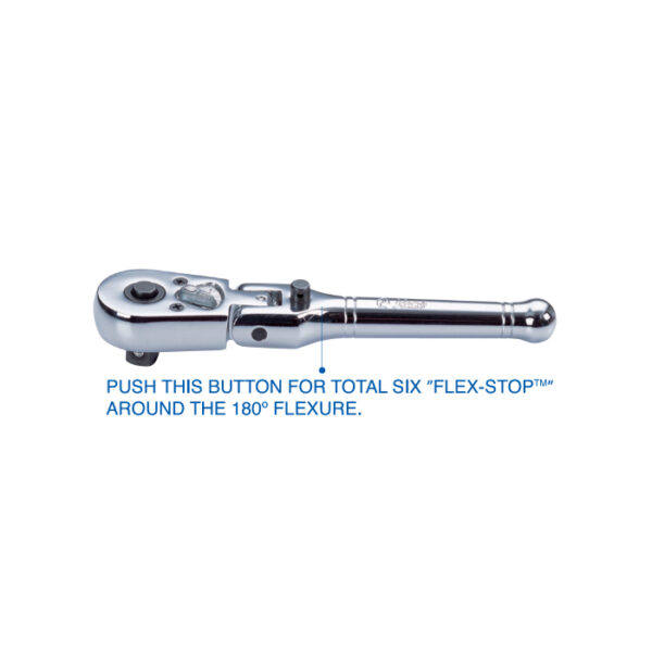 Flex-Stop Quick Release Ratchet Handle 45 Teeth-