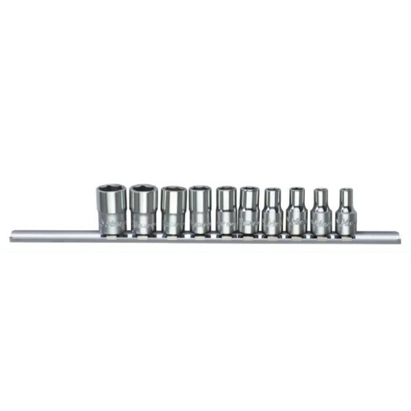 2610M/A- Hand Socket Set- 1/4" Drive- 10 Pcs