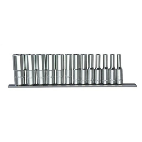 2613MDC- Deep Socket Set- 1/4" Drive- 13 Pcs