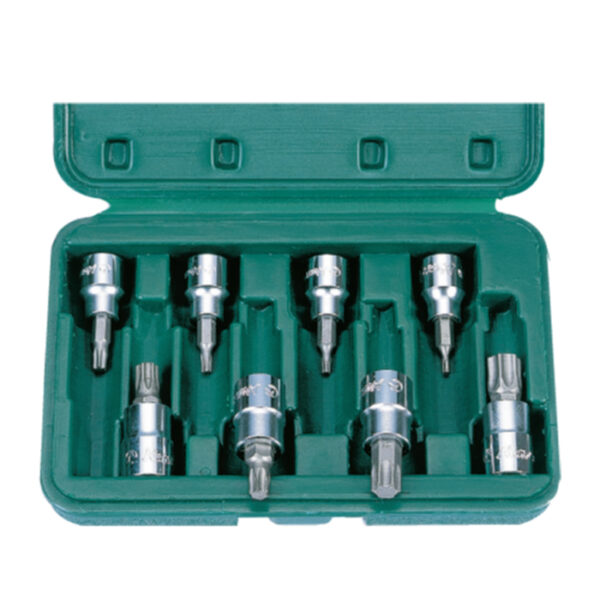 36024-8- Star Bit Socket Set- 3/8" Drive- 8 Pcs