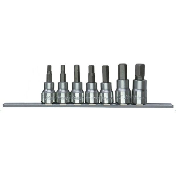 36026-7C- Hex Bit Socket Set- 3/8" Drive- 7 Pcs