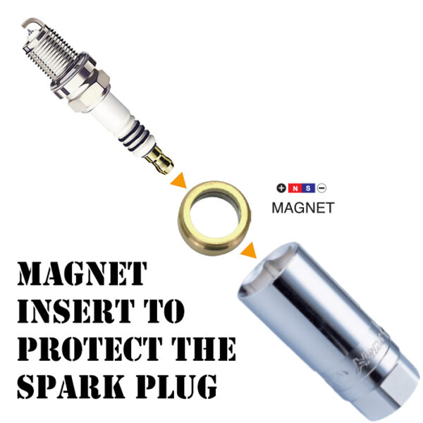 Magnet insert spark plug socket HansTools