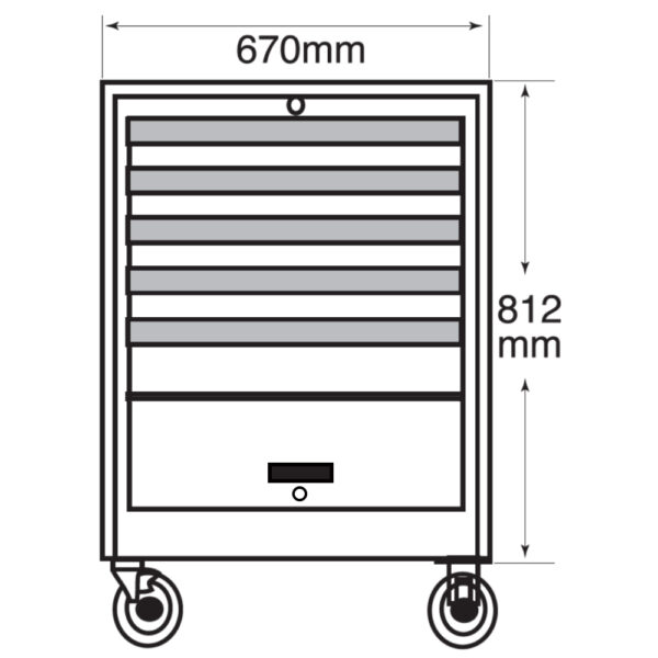 9915PHQ Workshop Tool Trolley