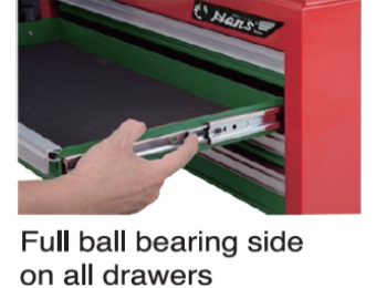 Ball Bearing on drawers in the tool box