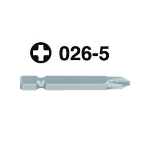 026-5- Hex Shank Screwdriver Bit- 1/4" Drive