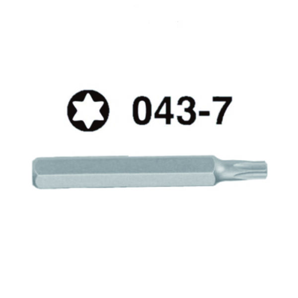 043-7- Screwdriver Bit/ Hex Shank(75 mmL)