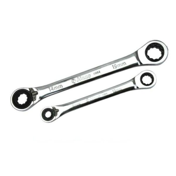 11064/ 4-in-One Reversible Gear Ring Wrench Set