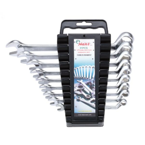 166339MH- 75° Combination Wrench Set in Organizer Rack