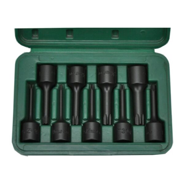 46014-9- Star Bit Socket Set- 1/2" Drive- 9 Pcs