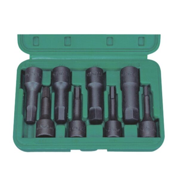 46016-8/9- Hex Bit Socket Set- 1/2" Drive- 8 & 9 Pcs