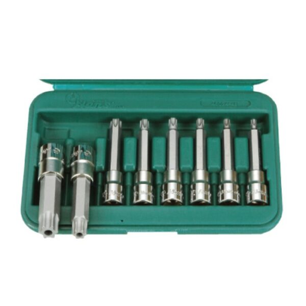 46025-48- Holey Star Bit Socket Set- 1/2" Drive- 8 Pcs