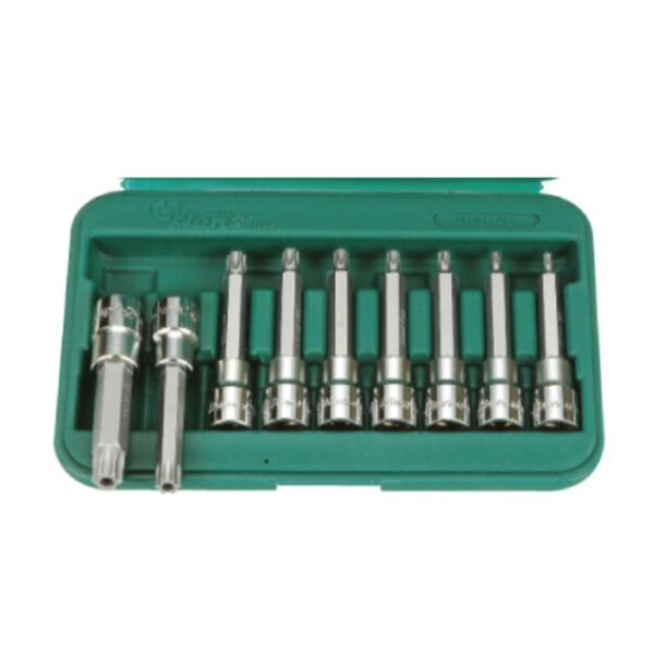 46025-49- Holey Star Bit Socket Set- 1/2" Drive- 9 Pcs