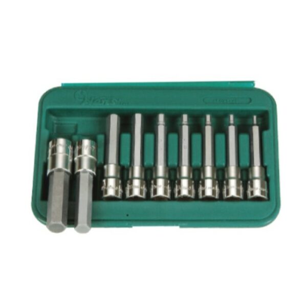 46026-49- Hex Bit Socket Set- 1/2" Drive- 9 Pcs