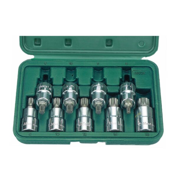 46028-89- XZN Bit Socket Set- 1/2" Drive- 9 Pcs