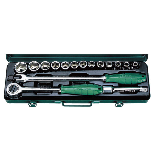 4619M-Socket Wrench Set- 1/2" Drive- 16 Pcs