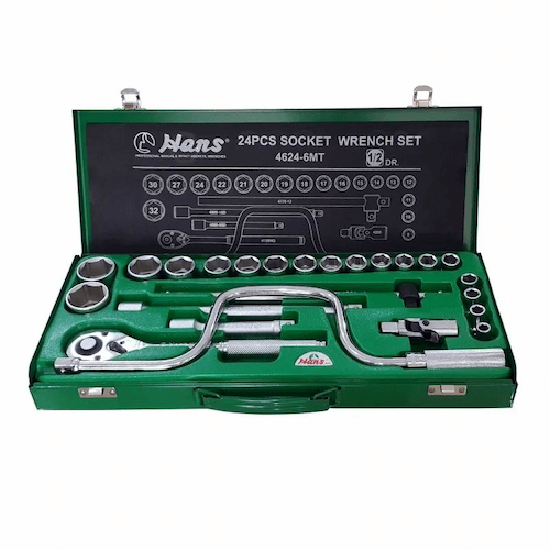 4624-6MT- Socket Wrench Set- 1/2" Drive- 24 Pcs