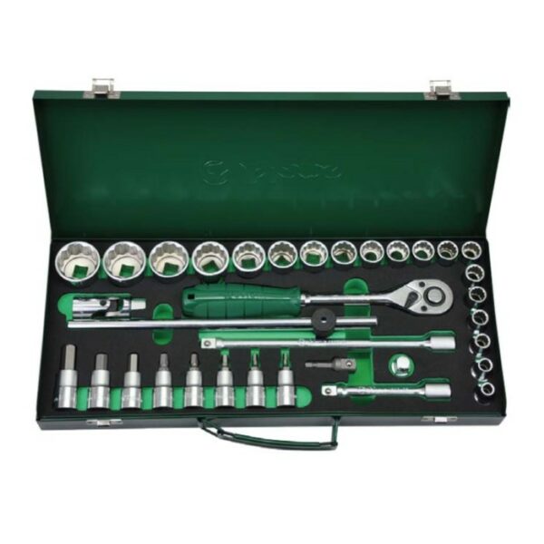 4635- Socket Wrench Set- 1/2" Drive- 34 Pcs