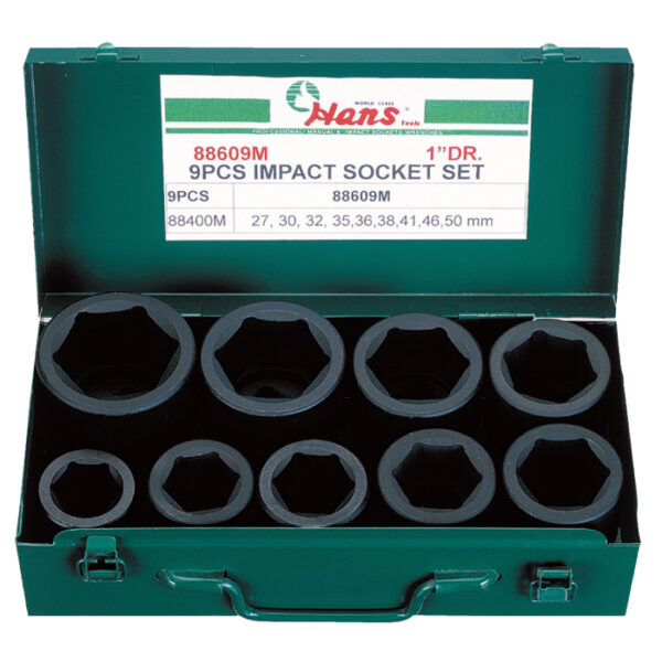 88609- Impact Socket Set-(9PCs)-1" Drive