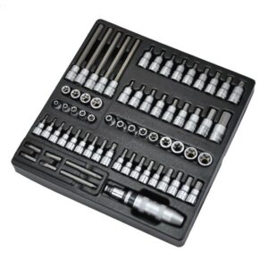 TT-59/ Impact Driver Kit and Bit Socket Set- 67 Pcs- 3/8", 1/2" Drive